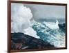 Homer's Crashing Waves III-Winslow Homer-Framed Art Print