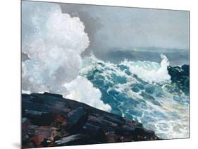 Homer's Crashing Waves III-Winslow Homer-Mounted Art Print