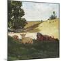 Homer's Sheep Countryside III-Winslow Homer-Mounted Art Print