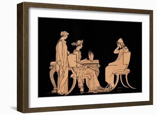 Homer The Odyssey-John Flaxman-Framed Giclee Print