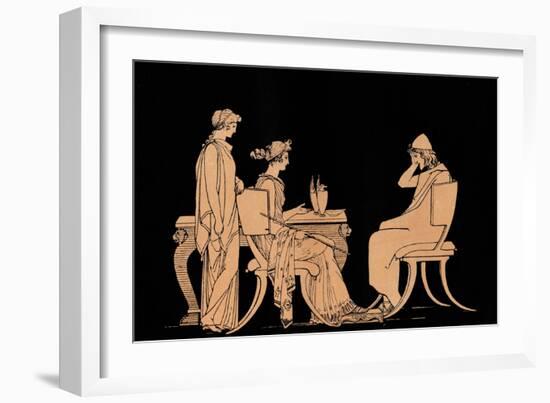 Homer The Odyssey-John Flaxman-Framed Giclee Print