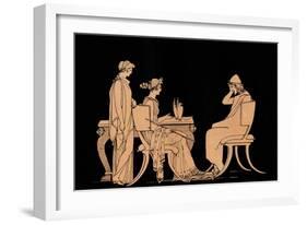 Homer The Odyssey-John Flaxman-Framed Giclee Print