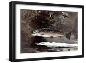 Homer: Trout, 1889-Winslow Homer-Framed Giclee Print