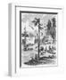 Homes along River in Early New York-null-Framed Giclee Print