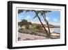 Homes along the Shore, Carmel, California-null-Framed Art Print