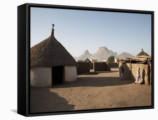 Homes Lie in the Shadow of Taka Mountain in the Town of Kassala, Sudan, Africa-Mcconnell Andrew-Framed Stretched Canvas