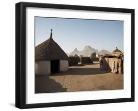 Homes Lie in the Shadow of Taka Mountain in the Town of Kassala, Sudan, Africa-Mcconnell Andrew-Framed Photographic Print