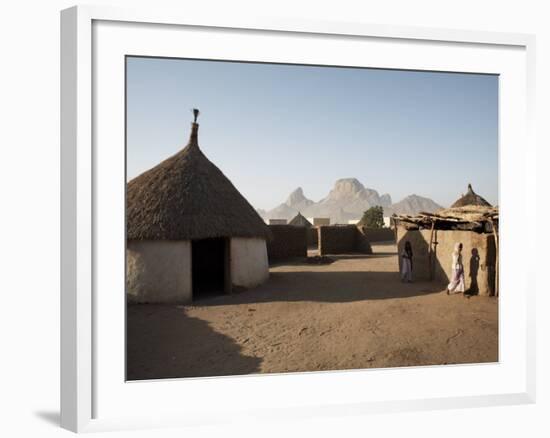 Homes Lie in the Shadow of Taka Mountain in the Town of Kassala, Sudan, Africa-Mcconnell Andrew-Framed Photographic Print