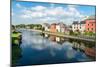 Homes line a canal in Kilkenny, County Kilkenny, Leinster, Republic of Ireland, Europe-Logan Brown-Mounted Photographic Print