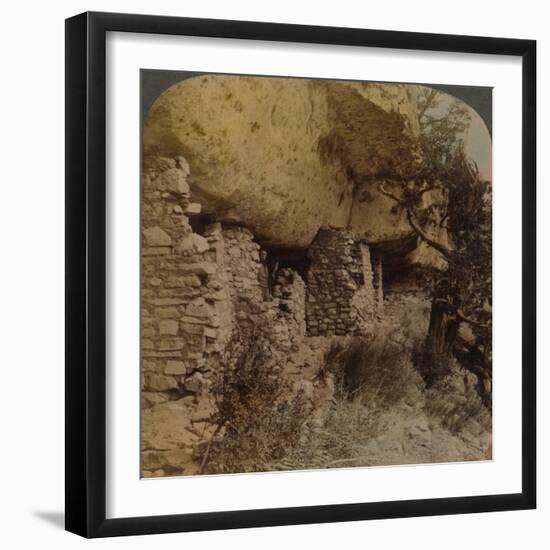 'Homes of a Vanished Race - Cliff Dwellings in Walnut Canyon, Arizona', 1903-Elmer Underwood-Framed Photographic Print