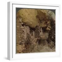 'Homes of a Vanished Race - Cliff Dwellings in Walnut Canyon, Arizona', 1903-Elmer Underwood-Framed Photographic Print