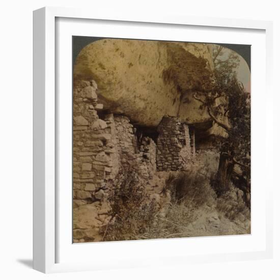 'Homes of a Vanished Race - Cliff Dwellings in Walnut Canyon, Arizona', 1903-Elmer Underwood-Framed Photographic Print