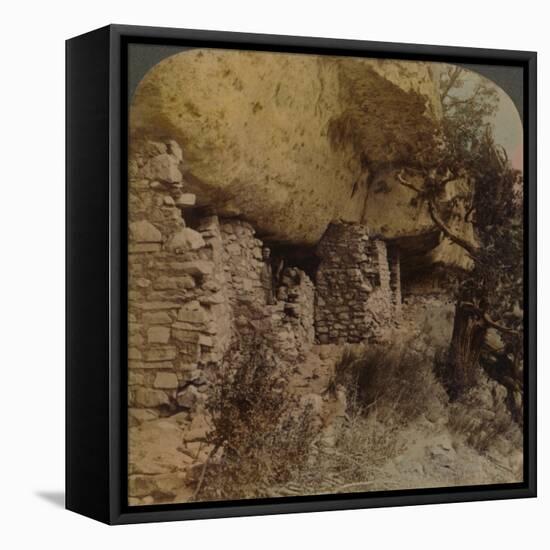 'Homes of a Vanished Race - Cliff Dwellings in Walnut Canyon, Arizona', 1903-Elmer Underwood-Framed Stretched Canvas