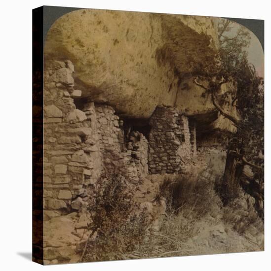 'Homes of a Vanished Race - Cliff Dwellings in Walnut Canyon, Arizona', 1903-Elmer Underwood-Stretched Canvas