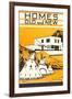 Homes Old and New-null-Framed Giclee Print