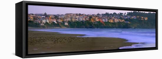 Homes on Bakers Beach, San Francisco, CA-Anna Miller-Framed Stretched Canvas