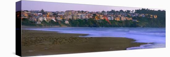 Homes on Bakers Beach, San Francisco, CA-Anna Miller-Stretched Canvas