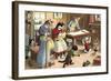 Homeschooling Crazy Cats-null-Framed Art Print