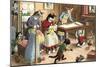 Homeschooling Crazy Cats-null-Mounted Art Print