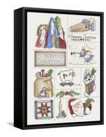 Homespun Christmas-Debbie McMaster-Framed Stretched Canvas