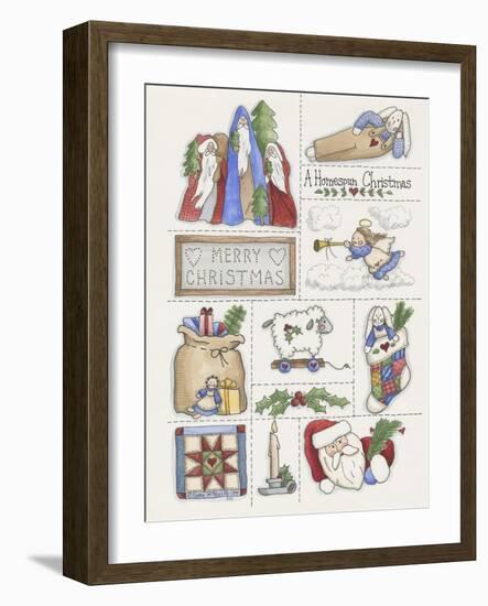 Homespun Christmas-Debbie McMaster-Framed Giclee Print