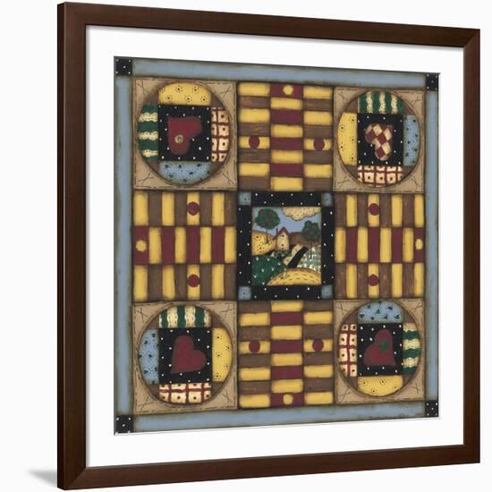 Homespun Patches-Robin Betterley-Framed Giclee Print