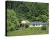 Homestead and Barn, Near the Blue Ridge Parkway, Appalachian Mountains, North Carolina, USA-Robert Francis-Stretched Canvas