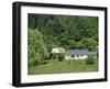 Homestead and Barn, Near the Blue Ridge Parkway, Appalachian Mountains, North Carolina, USA-Robert Francis-Framed Photographic Print