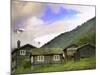 Homestead from Lom across Mt. Sognefjellet, Norway-Russell Young-Mounted Premium Photographic Print