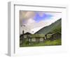 Homestead from Lom across Mt. Sognefjellet, Norway-Russell Young-Framed Photographic Print