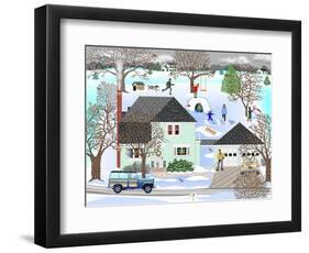 Homestead in Winter-Mark Frost-Framed Premium Giclee Print