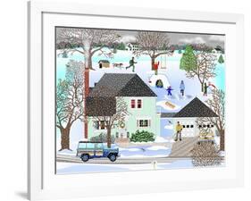 Homestead in Winter-Mark Frost-Framed Giclee Print