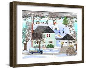 Homestead in Winter-Mark Frost-Framed Giclee Print