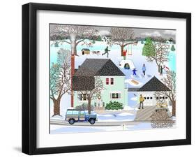 Homestead in Winter-Mark Frost-Framed Giclee Print