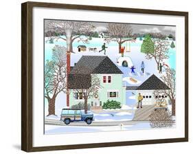 Homestead in Winter-Mark Frost-Framed Giclee Print