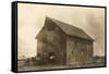 Homesteaders' Barn-null-Framed Stretched Canvas