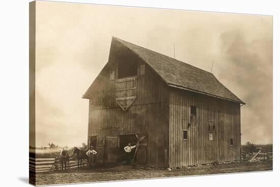 Homesteaders' Barn-null-Stretched Canvas