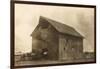 Homesteaders' Barn-null-Framed Art Print