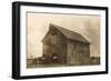 Homesteaders' Barn-null-Framed Art Print