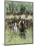 Homesteaders' Charge at the Start Signal, Western Oklahoma Land Rush, 1891-null-Mounted Giclee Print