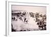 Homesteaders Rushing into the Cherokee Strip, 16th September 1893 (B/W Photo)-American Photographer-Framed Giclee Print