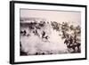 Homesteaders Rushing into the Cherokee Strip, 16th September 1893 (B/W Photo)-American Photographer-Framed Giclee Print