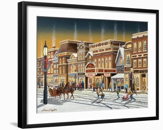 Hometown Christmas-Don Engler-Framed Giclee Print