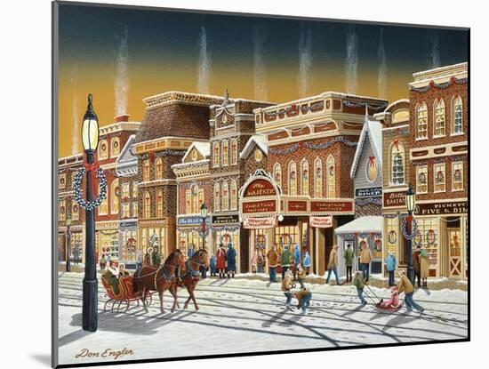 Hometown Christmas-Don Engler-Mounted Giclee Print