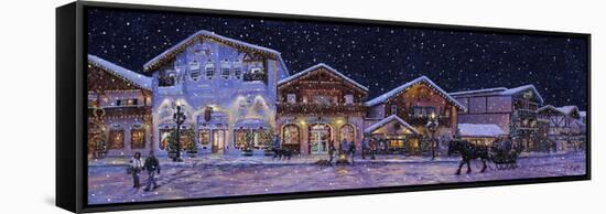 Hometown Holiday 2-Jeff Tift-Framed Stretched Canvas