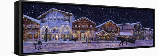 Hometown Holiday 2-Jeff Tift-Framed Stretched Canvas