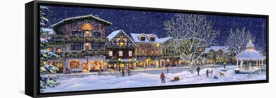 Hometown Holiday-Jeff Tift-Framed Stretched Canvas