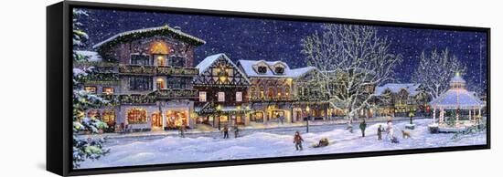 Hometown Holiday-Jeff Tift-Framed Stretched Canvas
