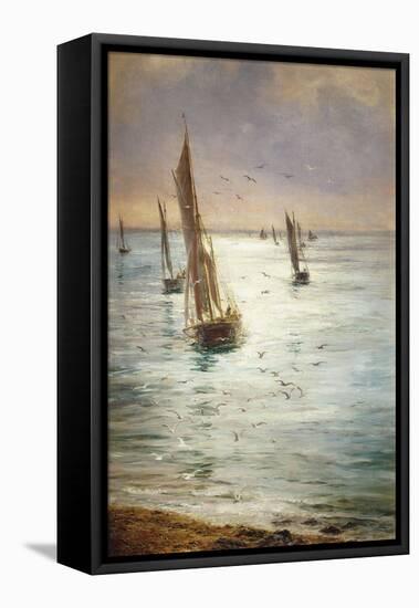 Homeward Bound-William Lionel Wyllie-Framed Stretched Canvas