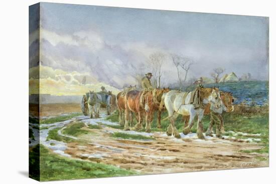 Homeward Bound-Charles James Adams-Stretched Canvas